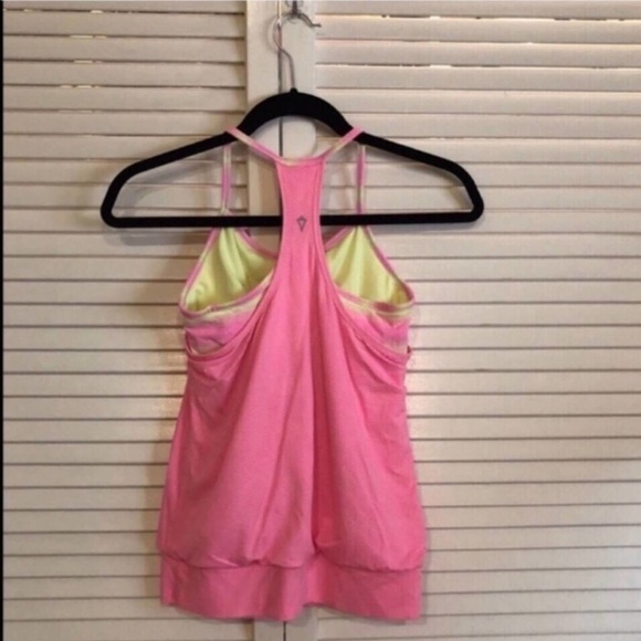 Ivivva Pink Workout Top with Built in Bra - Picture 3 of 4